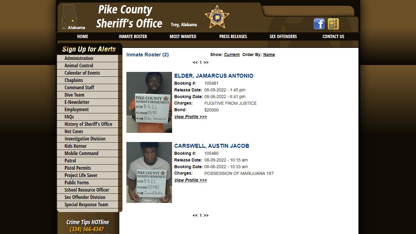 Inmate Roster - Pike County Sheriff's Office